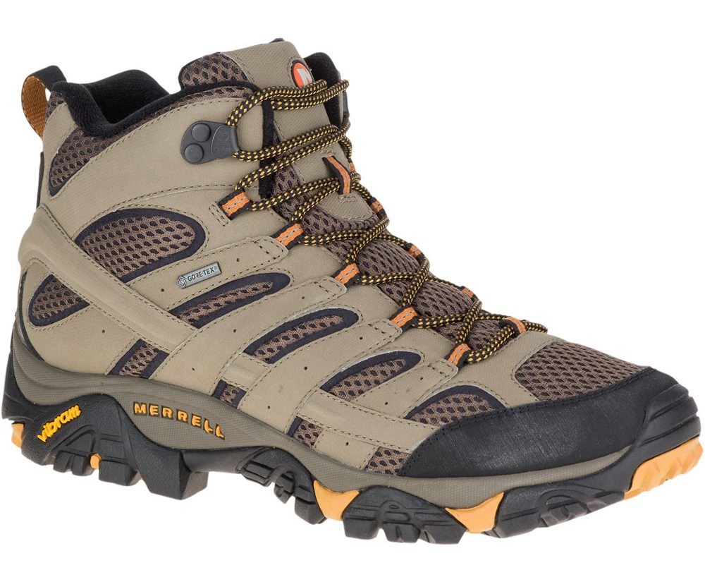 Botas Homem - Merrell Moab 2 Mid Gore-Tex® - Marrom - YDH190428